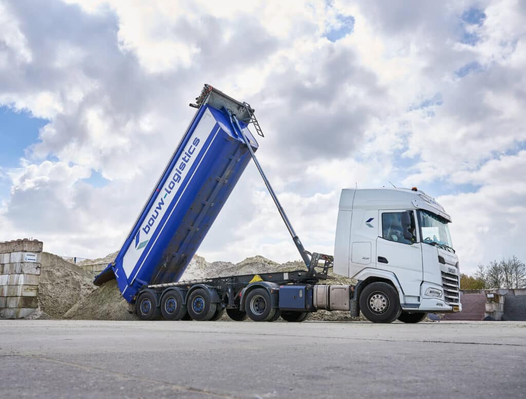 Levering zand bouw logistics